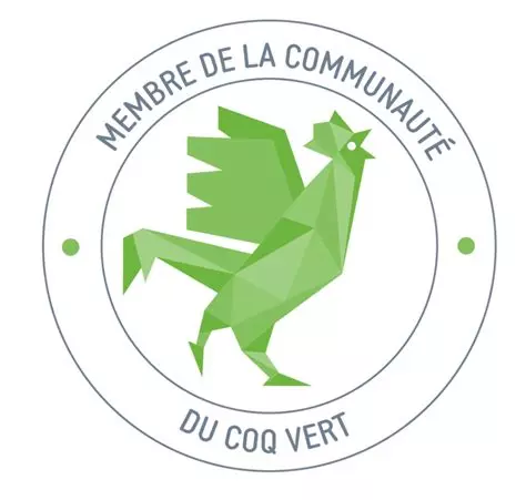 Logo Coq Vert, communauté de dirigeantes et dirigeants mobilisés pour la transition écologique et énergétique.